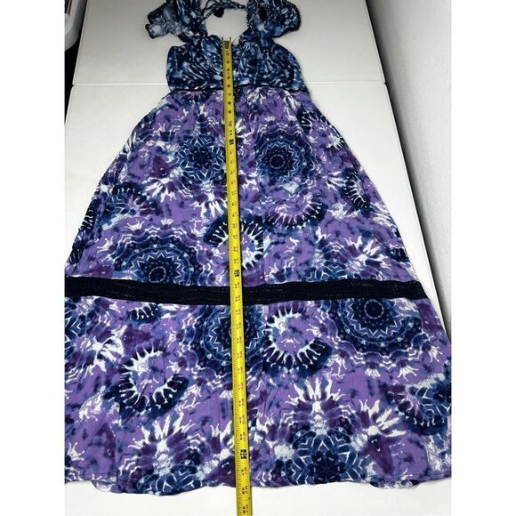 Sofia Jeans by Sofia Vergara Women's Tiered Maxi Dress with Back Tie Neck Sz XS - Picture 12 of 16